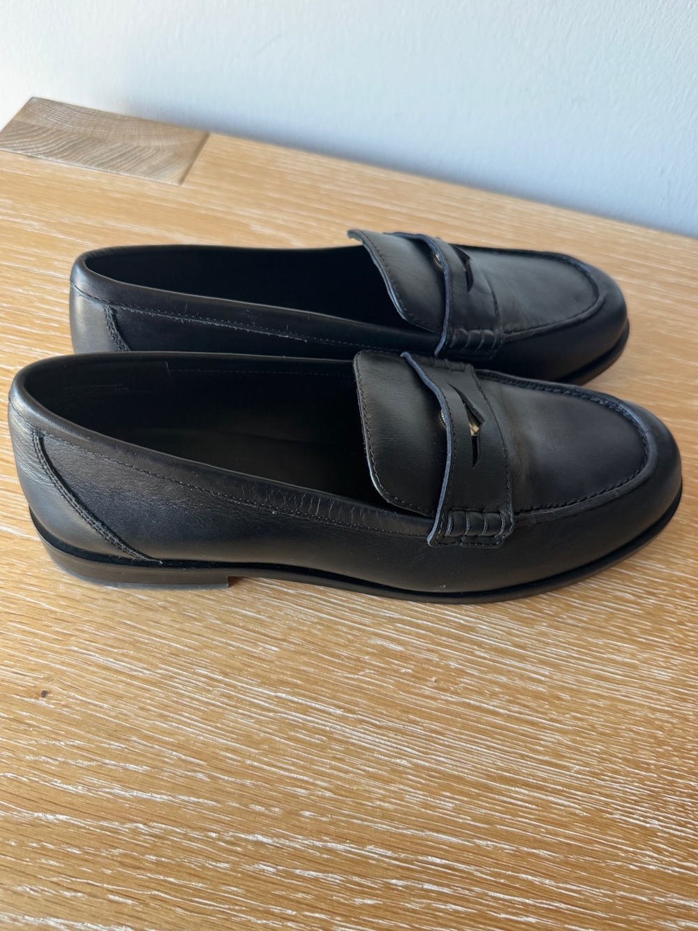 NWOB MADEWELL Women's The Grayson Penny Loafer True Black Leather Size 9.5 NX647 - Picture 9 of 15
